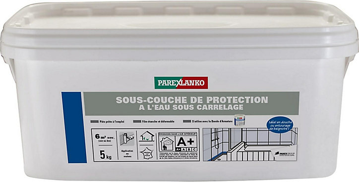 Sous-couche de protection à l'eau sous carrelage Parexlanko 5 KG