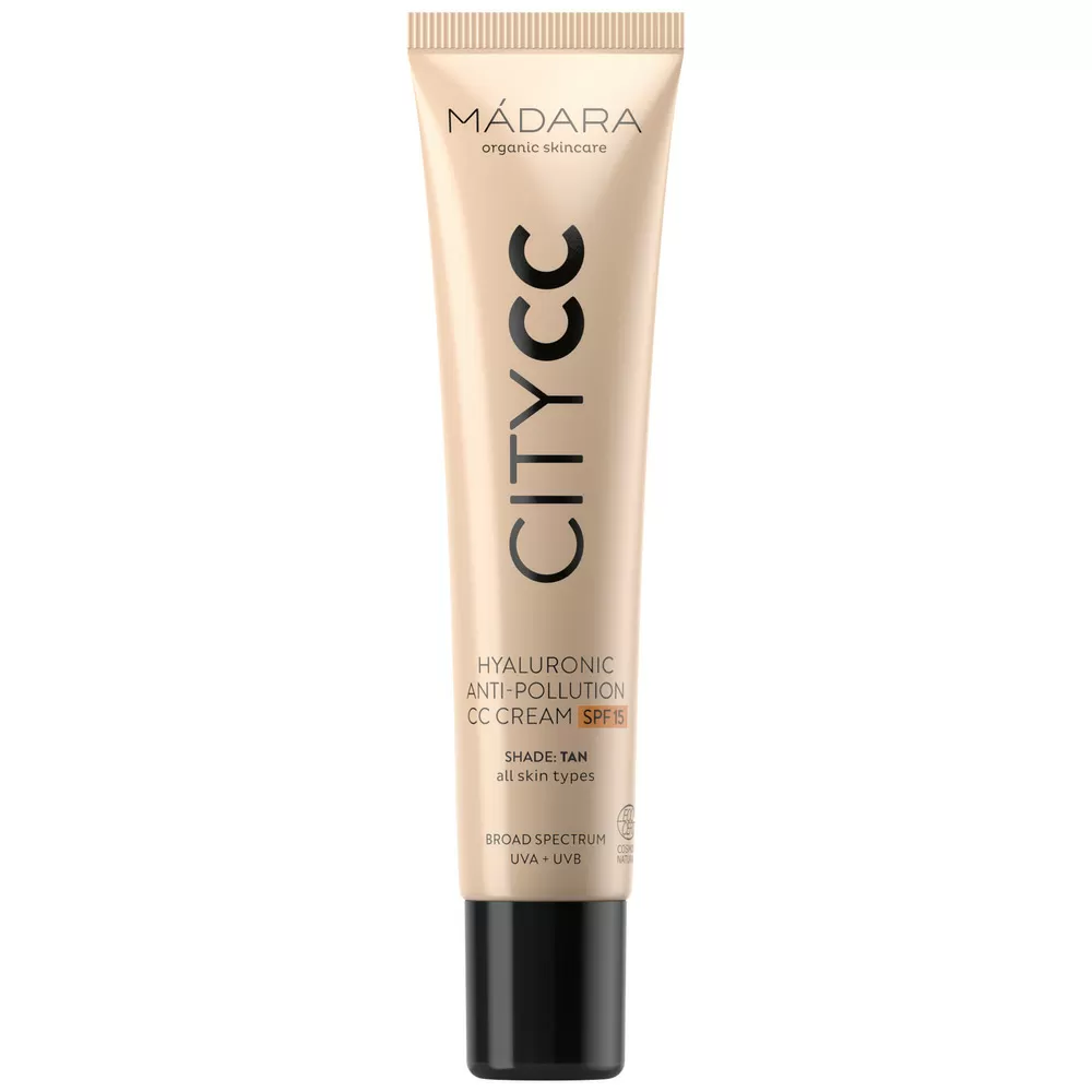 Mádara CityCC Hyaluronic CC Cream SPF15 Tan - 40 ml.