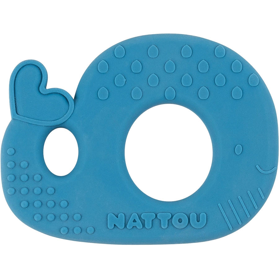 Nattou Silicon Beissring Wal blau