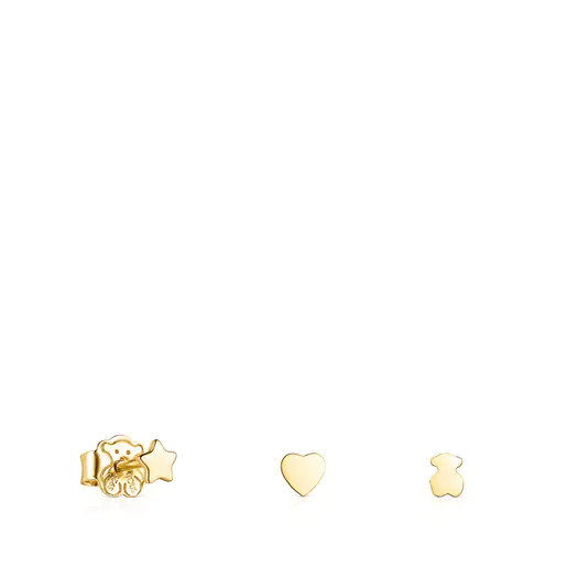Brincos Cool Joy banhados a ouro 18k sobre prata
