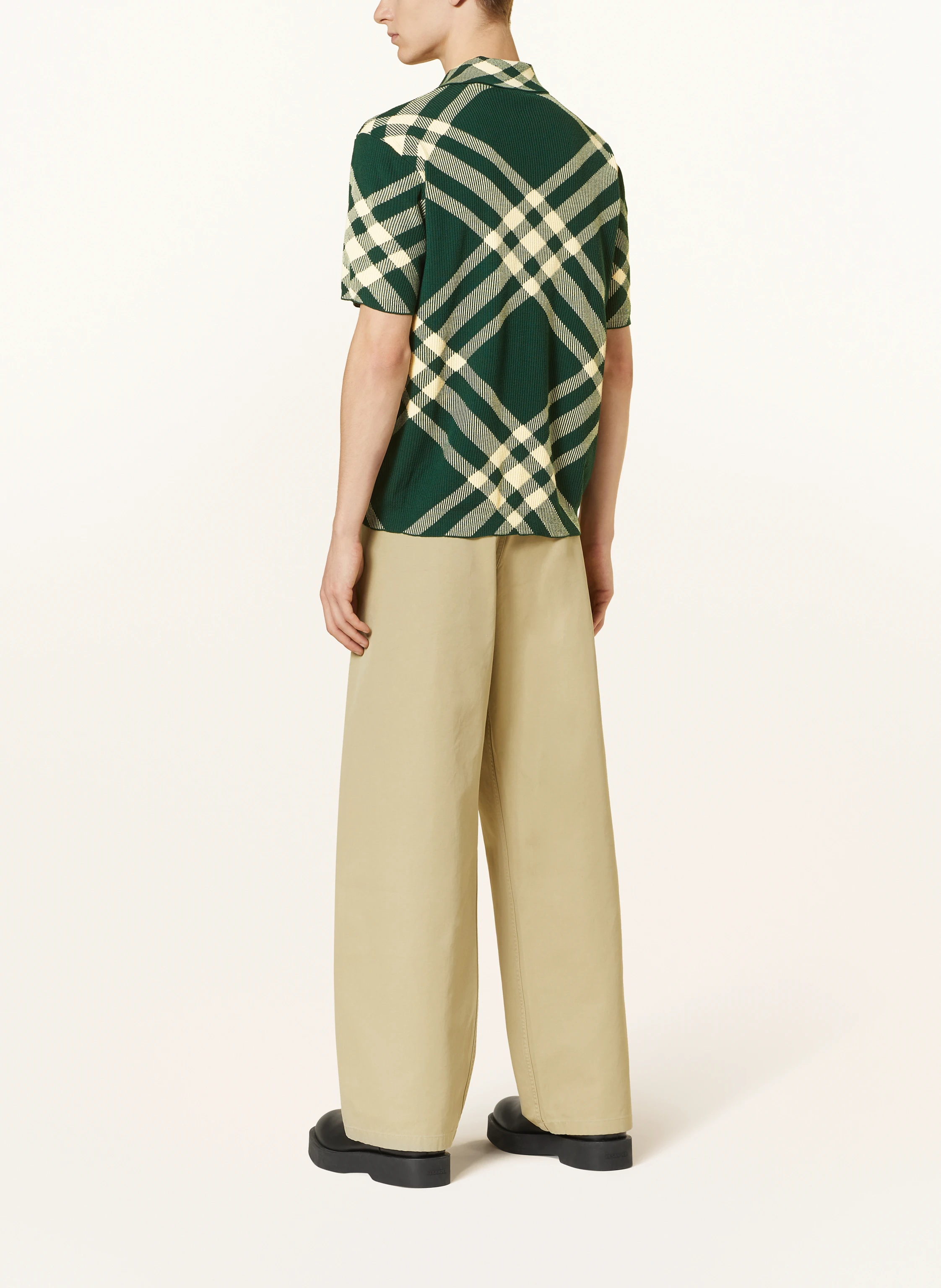 BURBERRY Strick-Poloshirt DAFFODIL Classic Fit