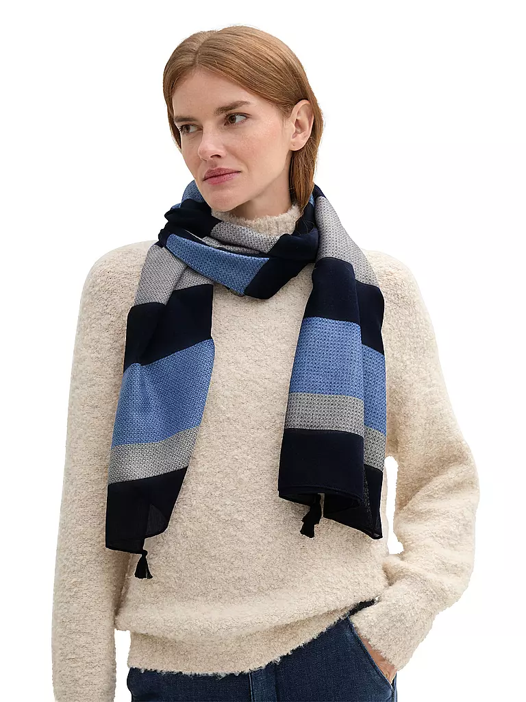 TOM TAILOR Schal blau