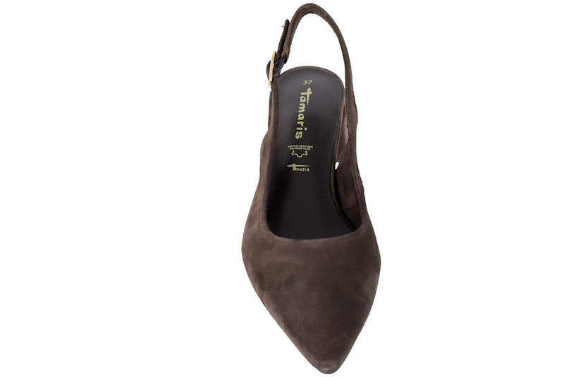 TAMARIS SLINGBACK I MOCCAFARVET RUSKIND