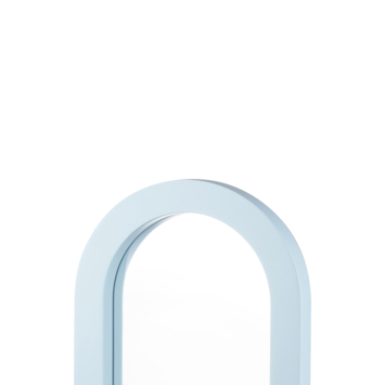 Spiegel met houten frame blauw 20x40x2,5cm
