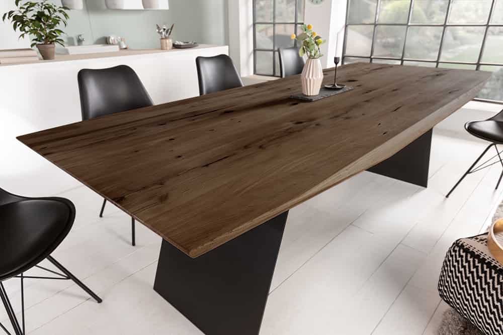 Design Esstisch GRAND OAK 240cm smoke Eiche Massivholz