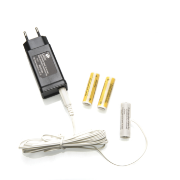 Adapter voor batterijartikelen met 3x AA 1.5V batterijen