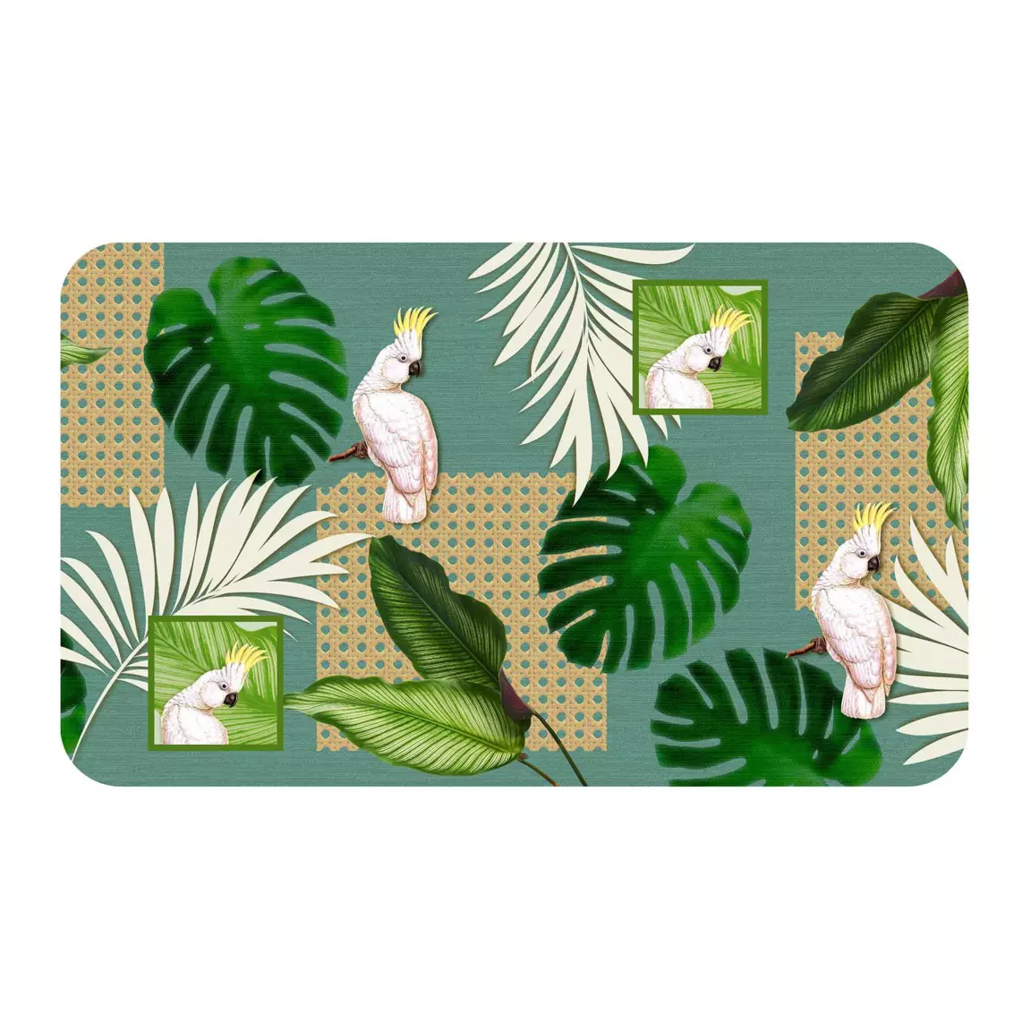 Tapis multi-usage (75 cm) Cacatoes Vert