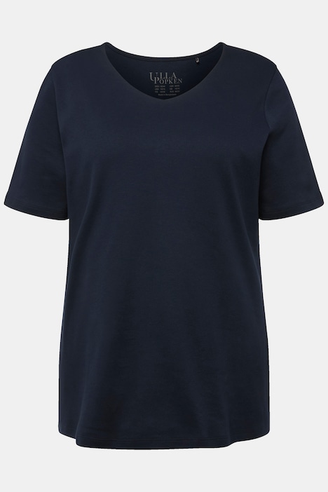 Shirt, doppellagige Vorderseite, Slim, Rundhals, Halbarm