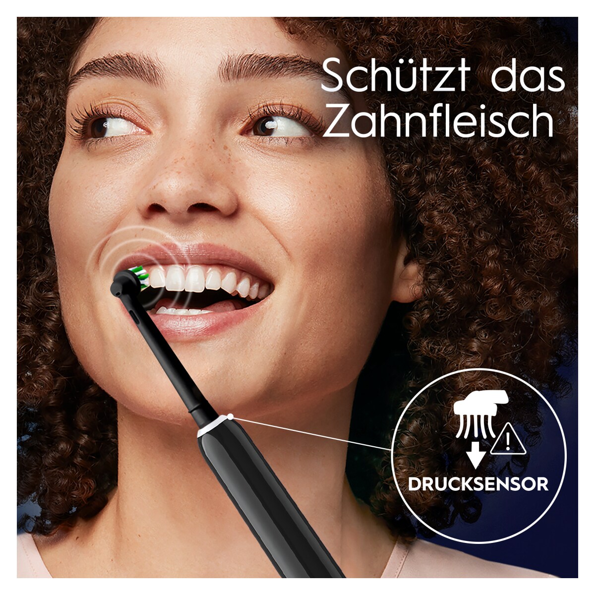 Oral-B Pro 1 Cross Action Black Elektrische Zahnbürste
