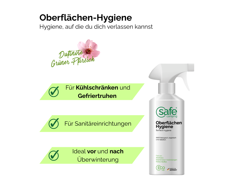 SAFE CAMPING Oppervlakte-Hygiëne - 500 ml