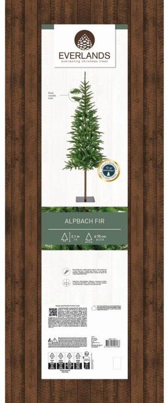 Everlands - Alpbach Fir - Kunstkerstboom - Groen - 210 cm