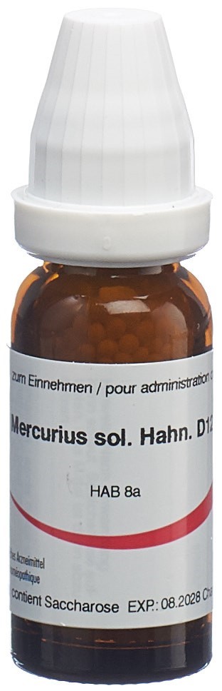 Omida Mercurius solubilis 12 D<br>14 g, Globuli
