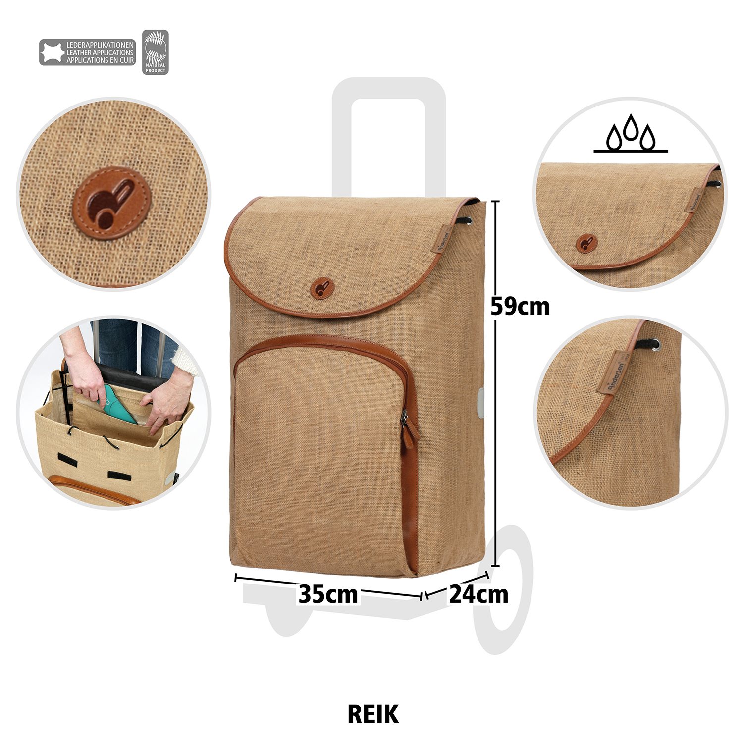 Andersen Alu Star Shopper Reik beige