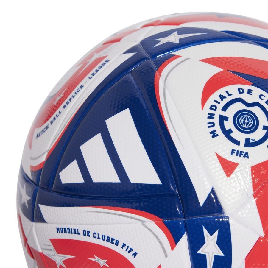 adidas Ballon League Club World Cup 2025 - Blanc/Bleu/Lucid Red