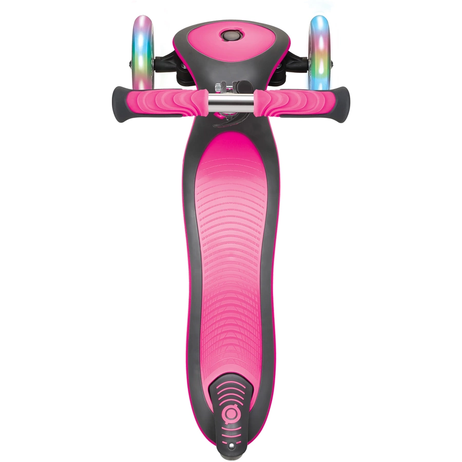 GLOBBER Scooter ELITE DELUXE LIGHTS mit Leuchtrollen, pink