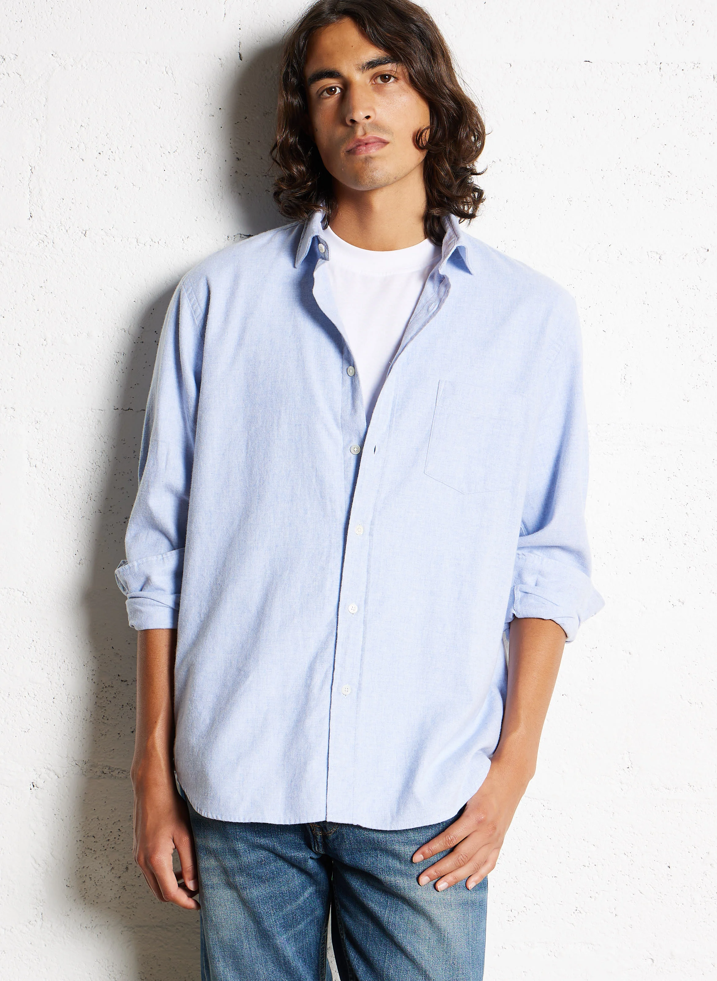 PAUL - Chemise col classique en coton | Bleu