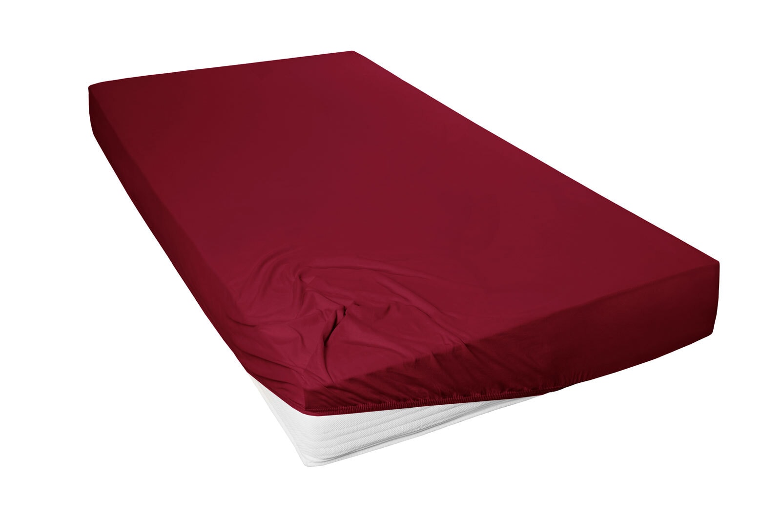 Vario Spannbetttuch 140/160 x 200 cm bordeaux