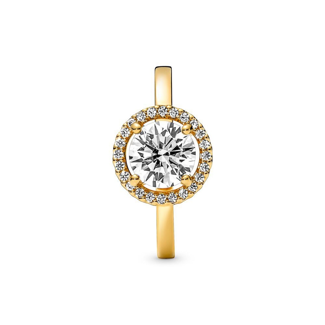 Pandora Gold Timeless Funkelnder Runder Strahlenkranz Ring