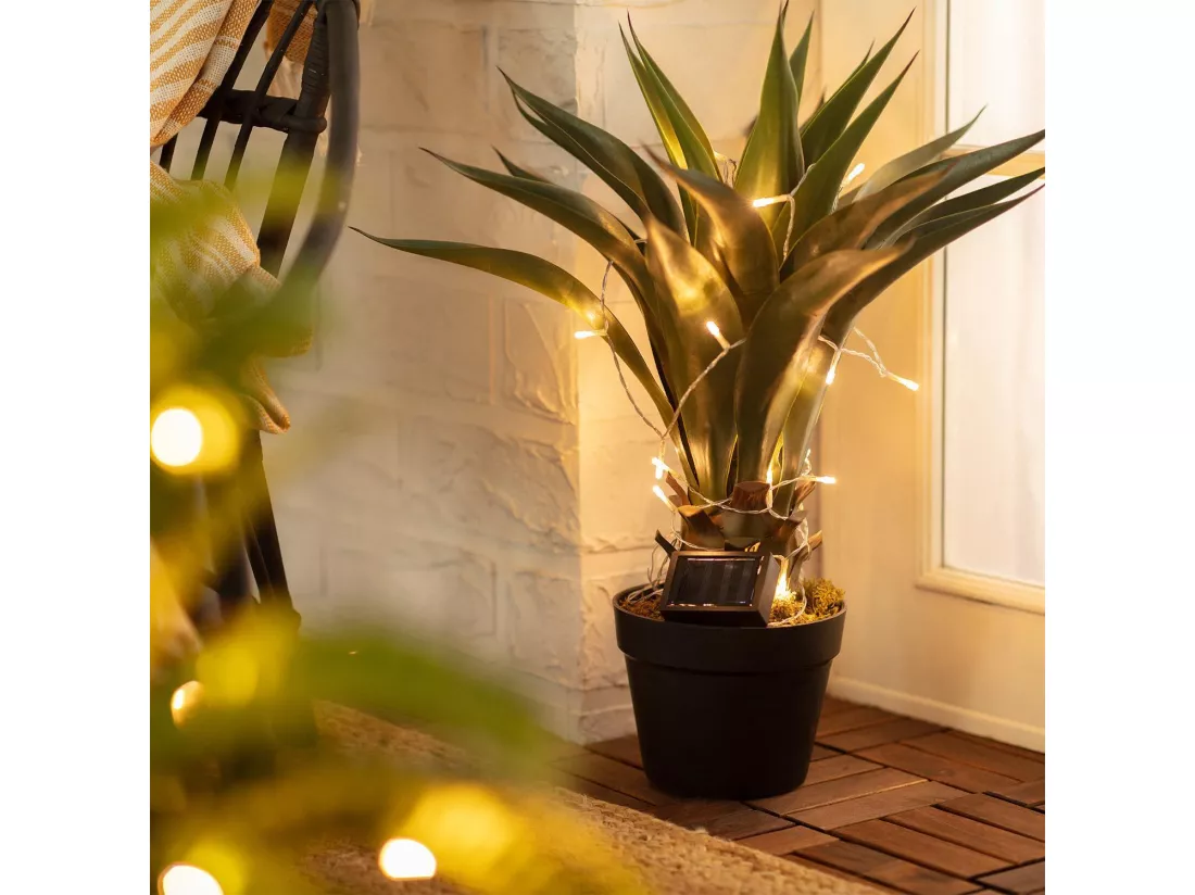 Guirlande LED Extérieure Solaire Lilac 2m 3000K Blanc chaud