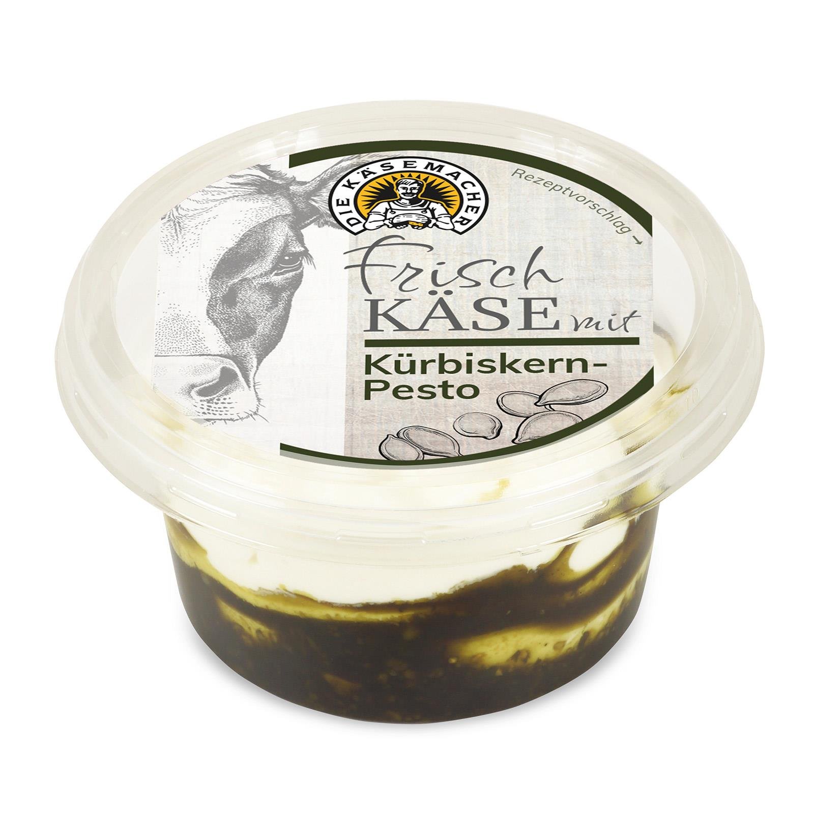 Frischkäse mit Kürbiskern-Pesto - Die Käsemacher