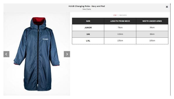 Poncho de Change Huub Noir Bleu
