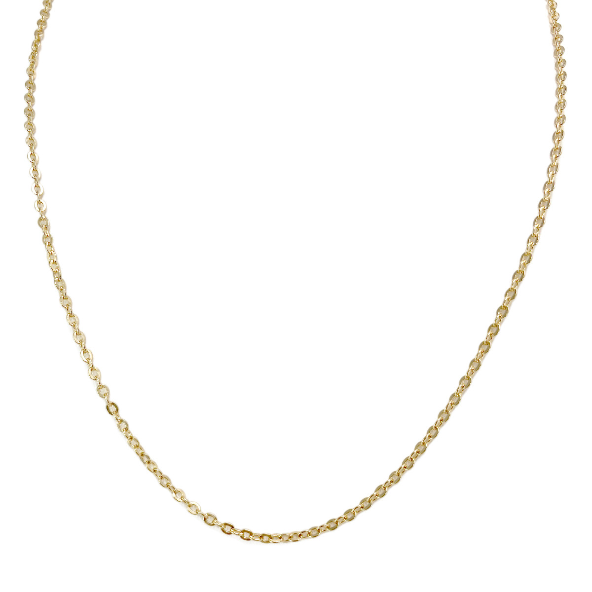 Chaine d'occasion or 750 jaune maille forçat 54 cm