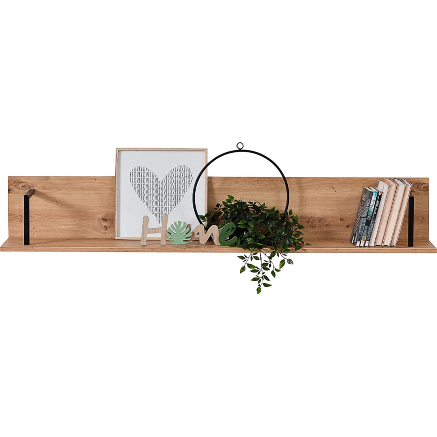 Salontisch Sardinia Melamin Artisan schwarz 121 x 43 x 61 cm