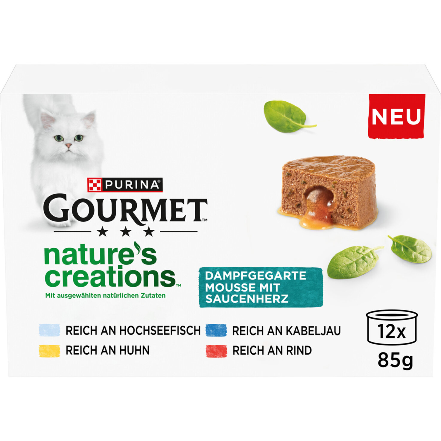 Gourmet Nature's Creation Katzenfutter Fleisch & Fisch 12x85g