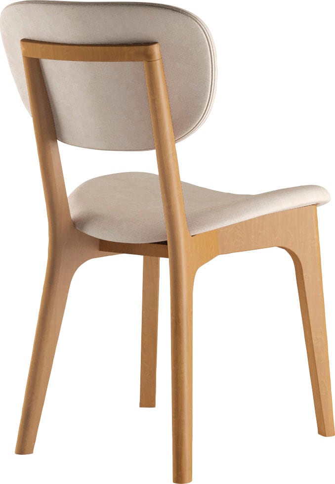 INOSIGN Stuhl »COZY Made in Italy« (Set) 2 Stk.Gestell in Buche, Kirsch- oder Nussbaum, Massivholz, Design Stuhl