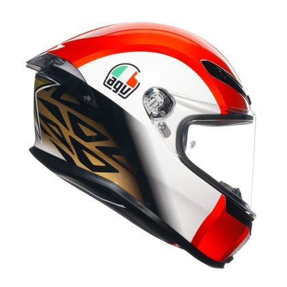 Casque AGV K-6 S - SIC58 - Blanc / Rouge
