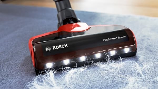 BCS711PET Staubsauger ohne Beutel, mit 18 V Akku, Rot