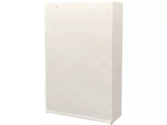 Garde-robe en tissu et bois de pin 110x40x170 cm