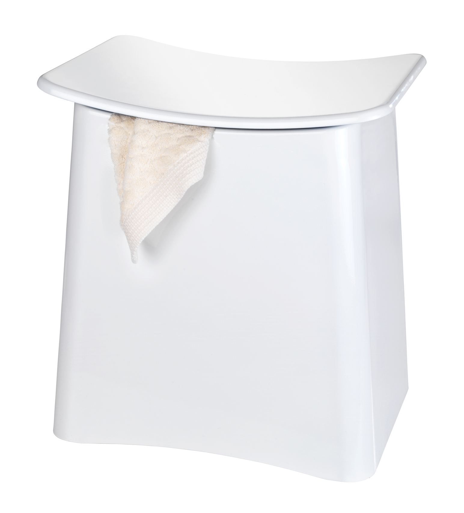 SCHADEMODEL: Wenko Wing badzitje/wasmand 33 liter wit