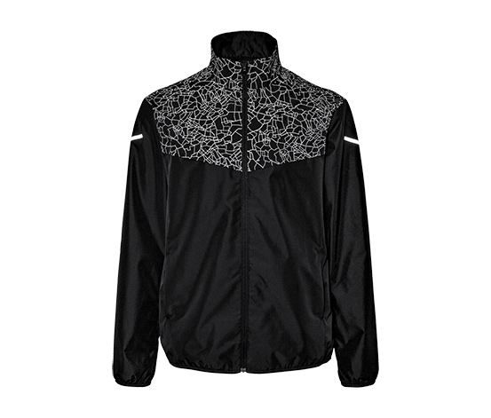 Windprotection-Laufjacke, schwarz