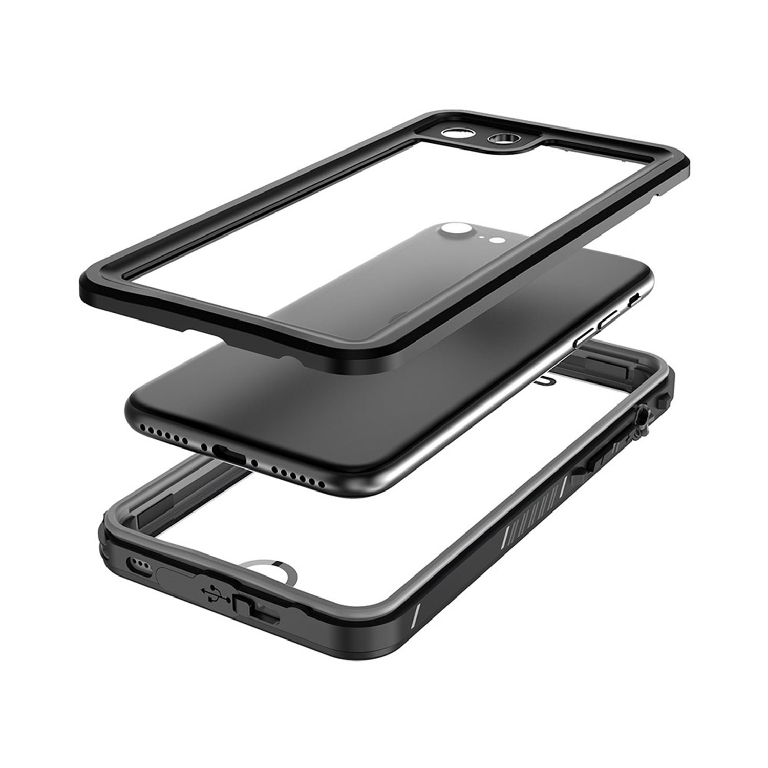 iPhone 13 Avalanche Case Wasserfeste Outdoor Schutz Hülle IP68 (EGCA00322) - Schwarz