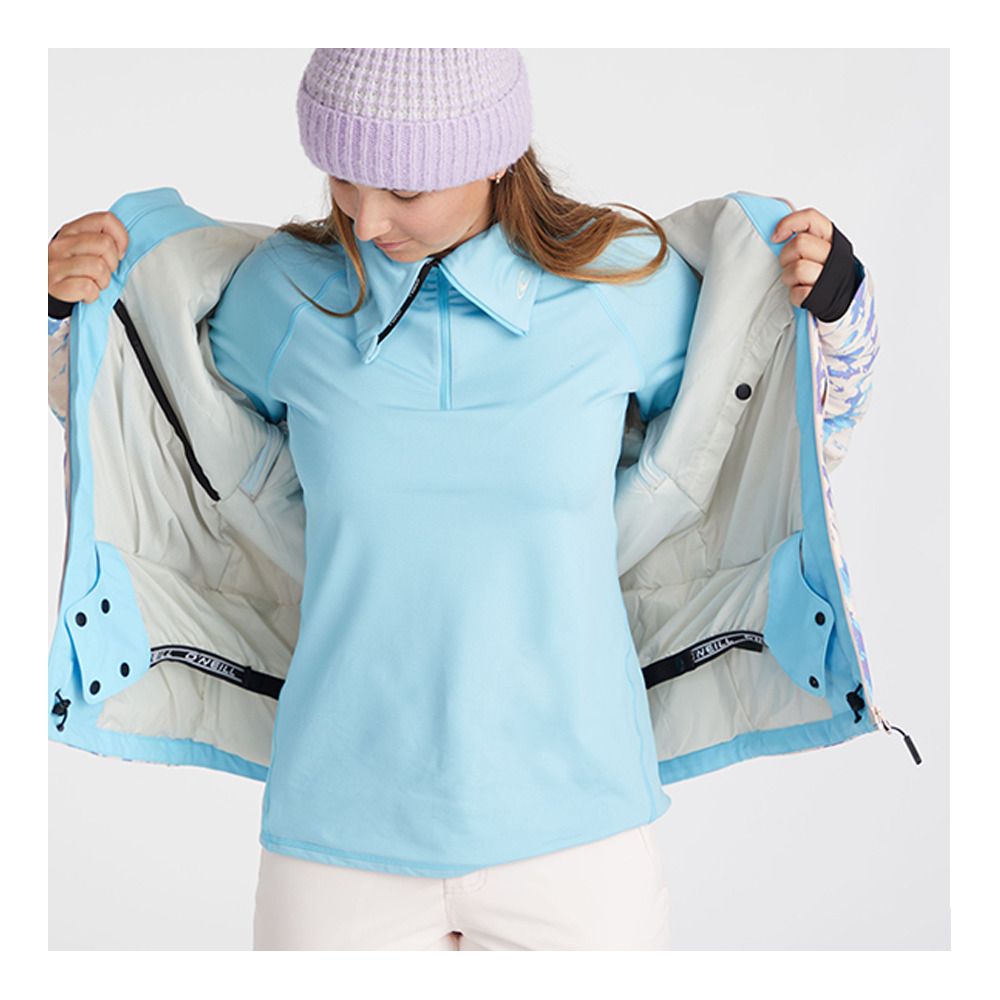 O'Neill LITE - Veste ski Femme pink tie dye