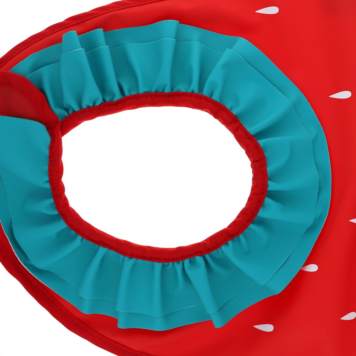 Bavoir froufrou rouge et vert fraise Jolie saison
