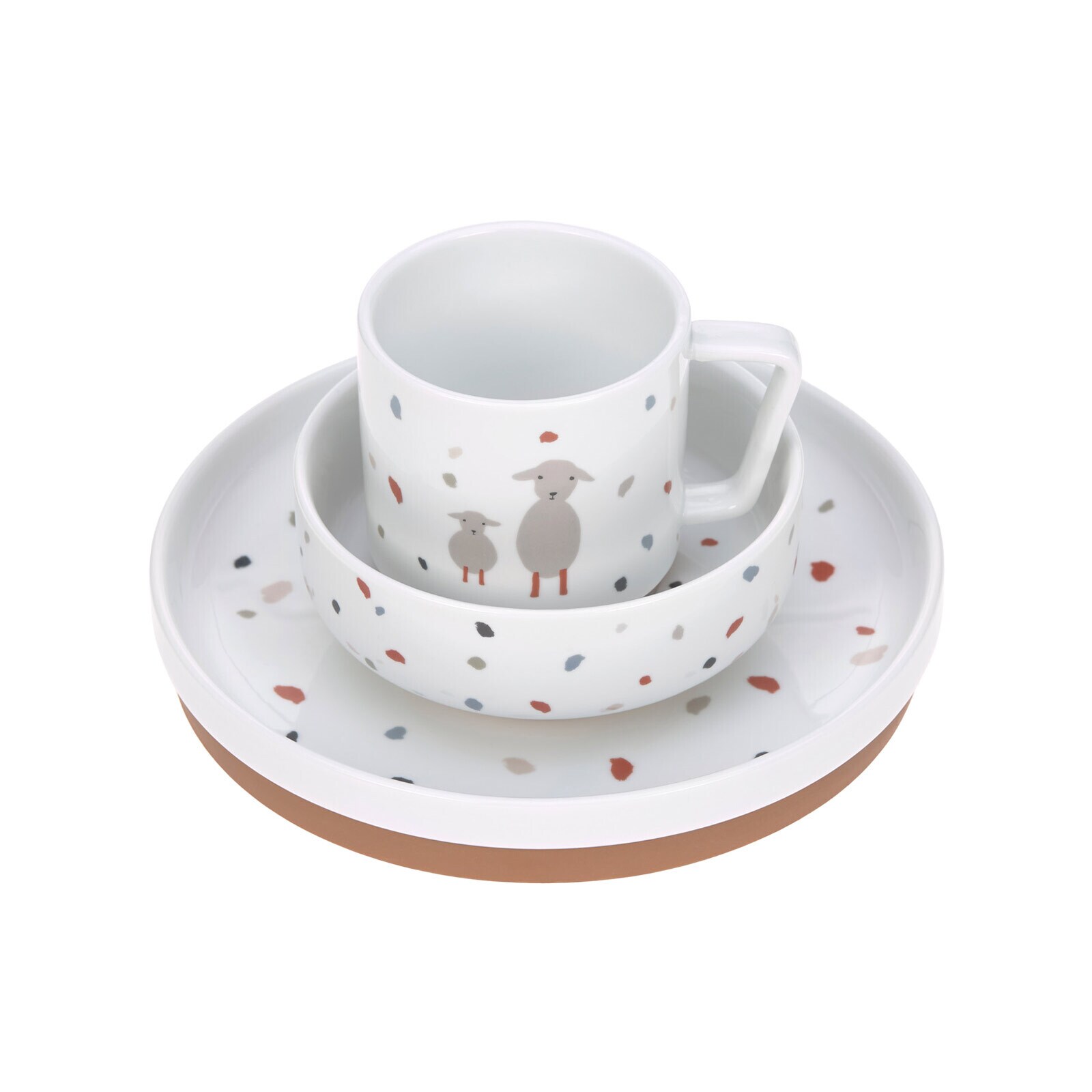 Lässig Kinder Porzellan-Geschirr-Set 3er Set