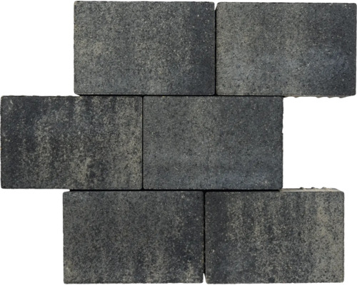Rechthoekige straatsteen Crescendo grijs-antraciet melange met micro-afschuining 30 cm x 20 cm x 8 cm