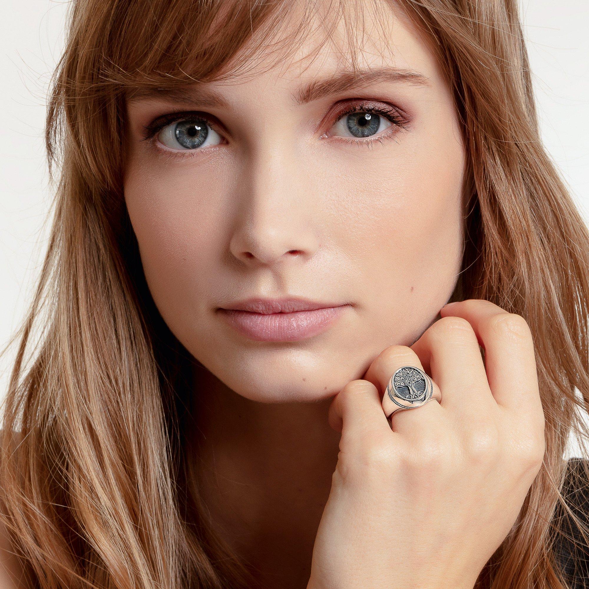 Thomas Sabo Nordic Tree of Life Stainless Steel Ring