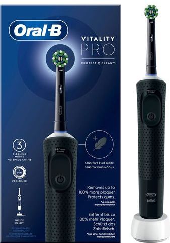 Oral-B Vitality Pro - Zwart - Elektrische Tandenborstel - Ontworpen Door Braun