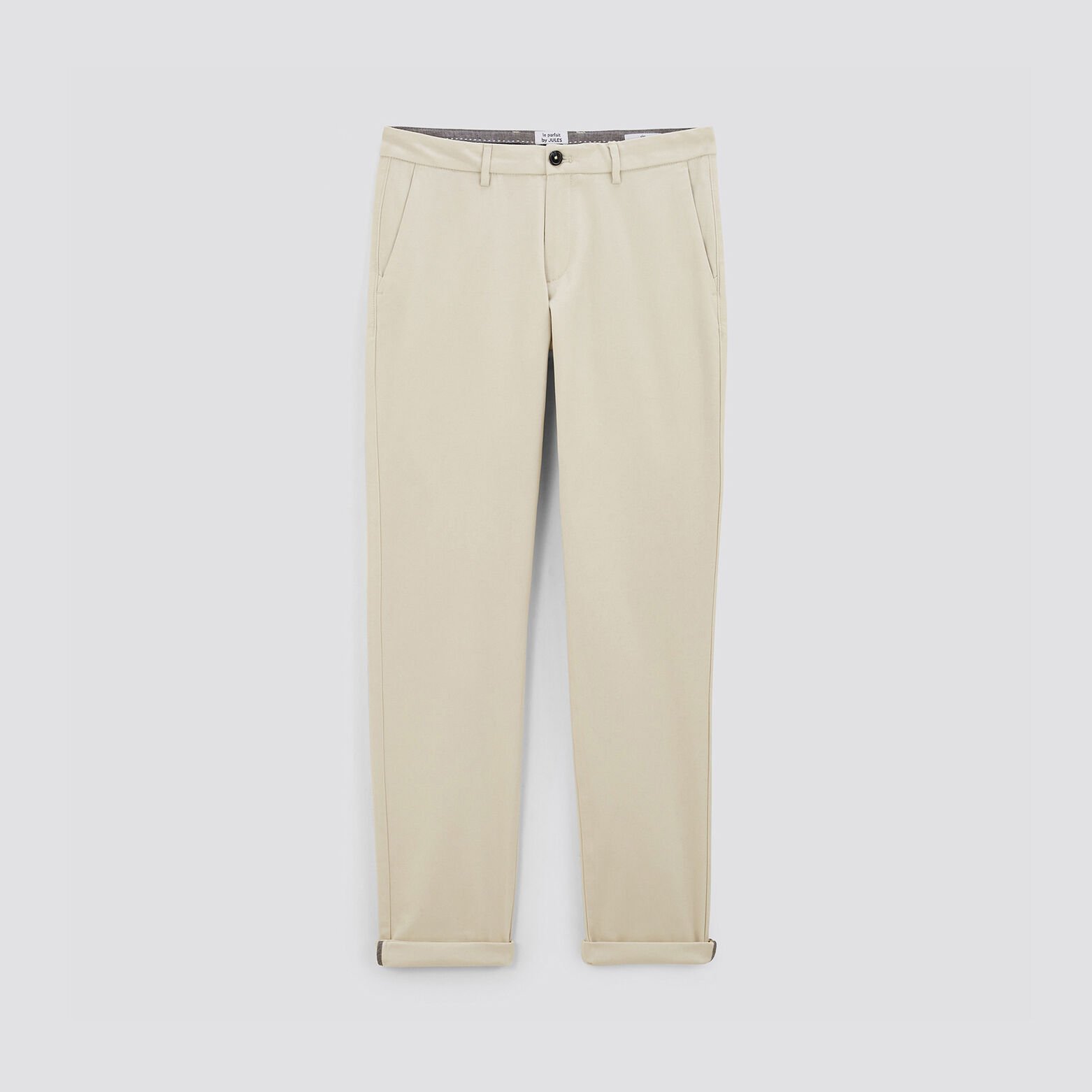 Pantalon chino slim urbain 'le parfait by JULES' Gris clair
