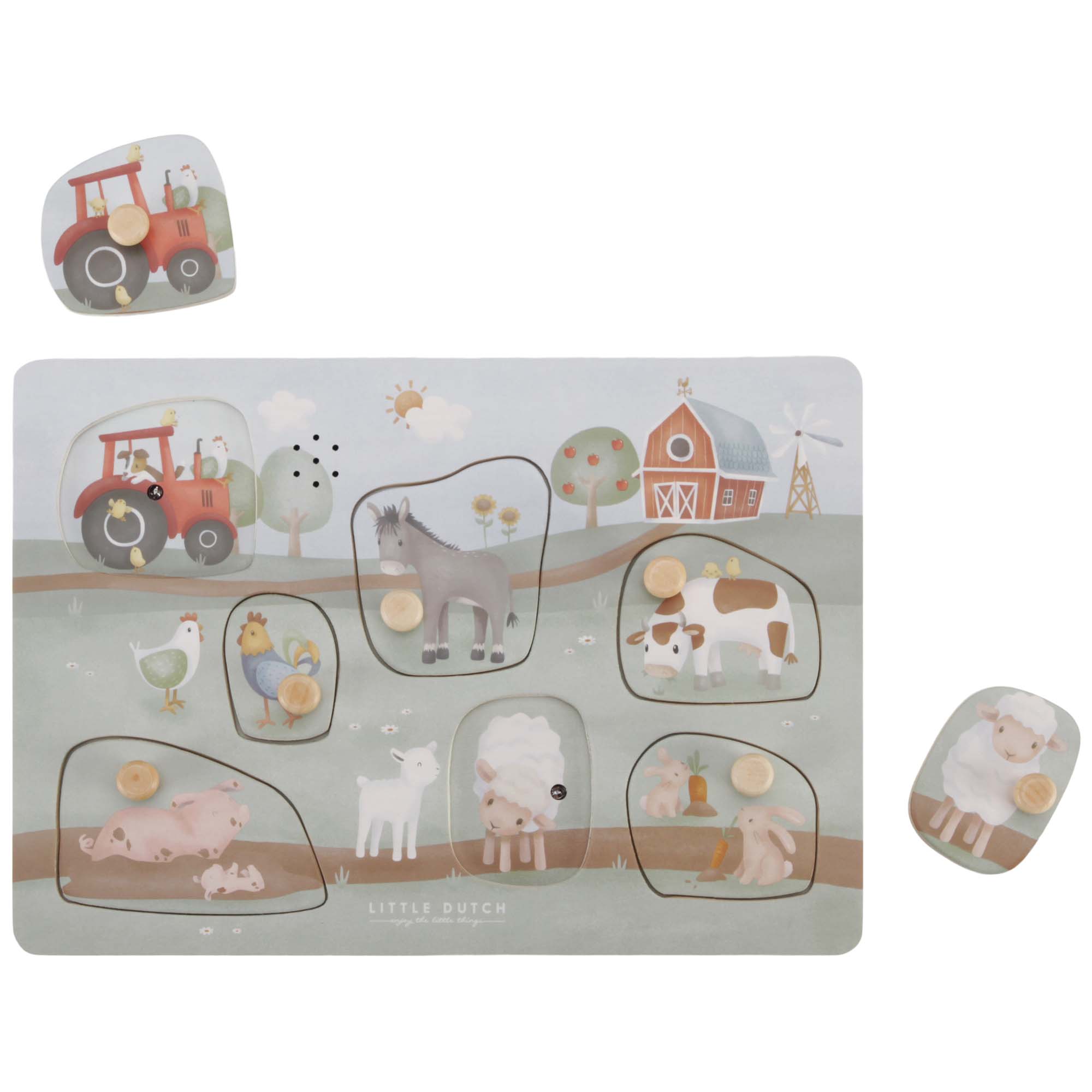 Little Dutch geluiden puzzel Little Farm multi