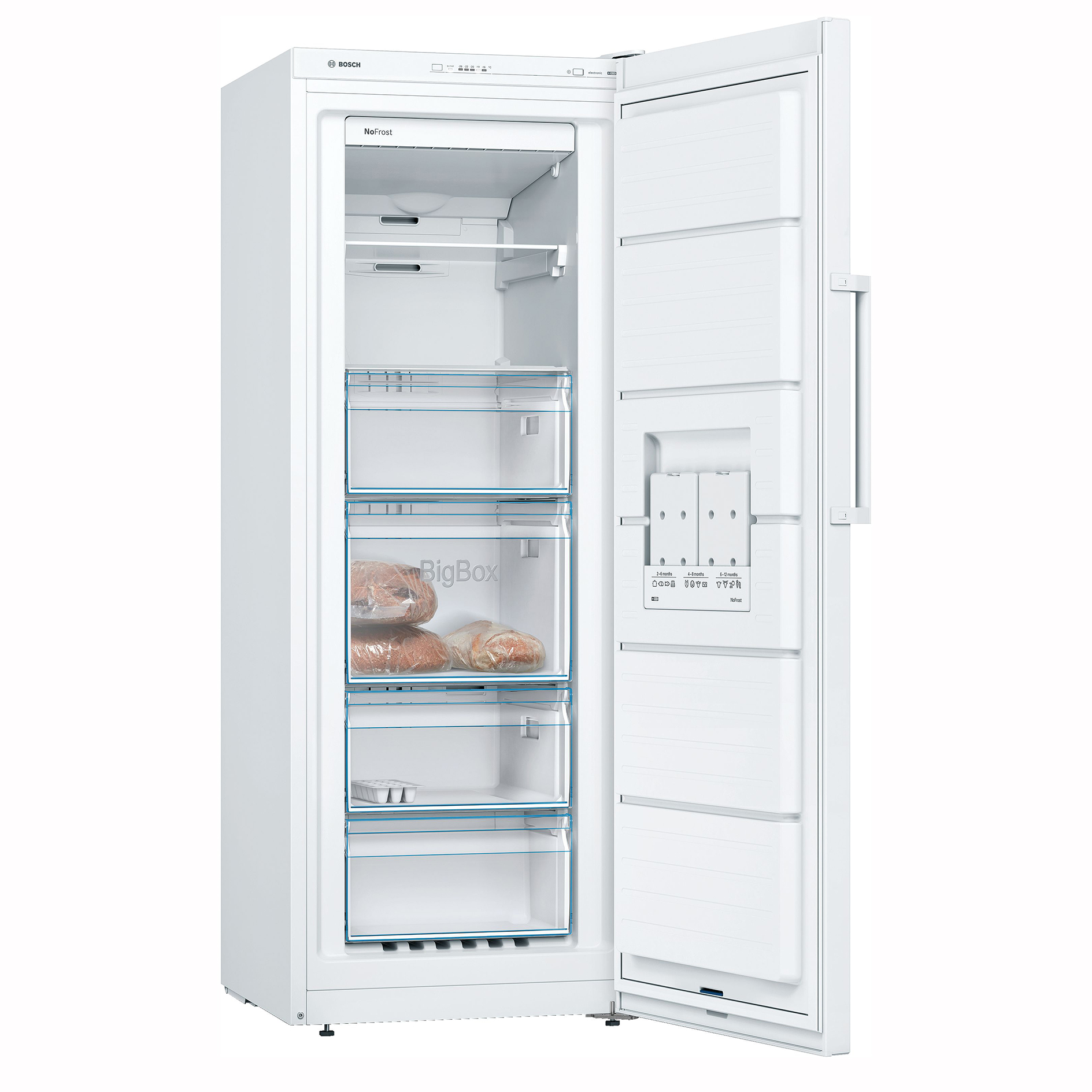 BOSCH Gefrierschrank GSN29VWEP - weiß - E
