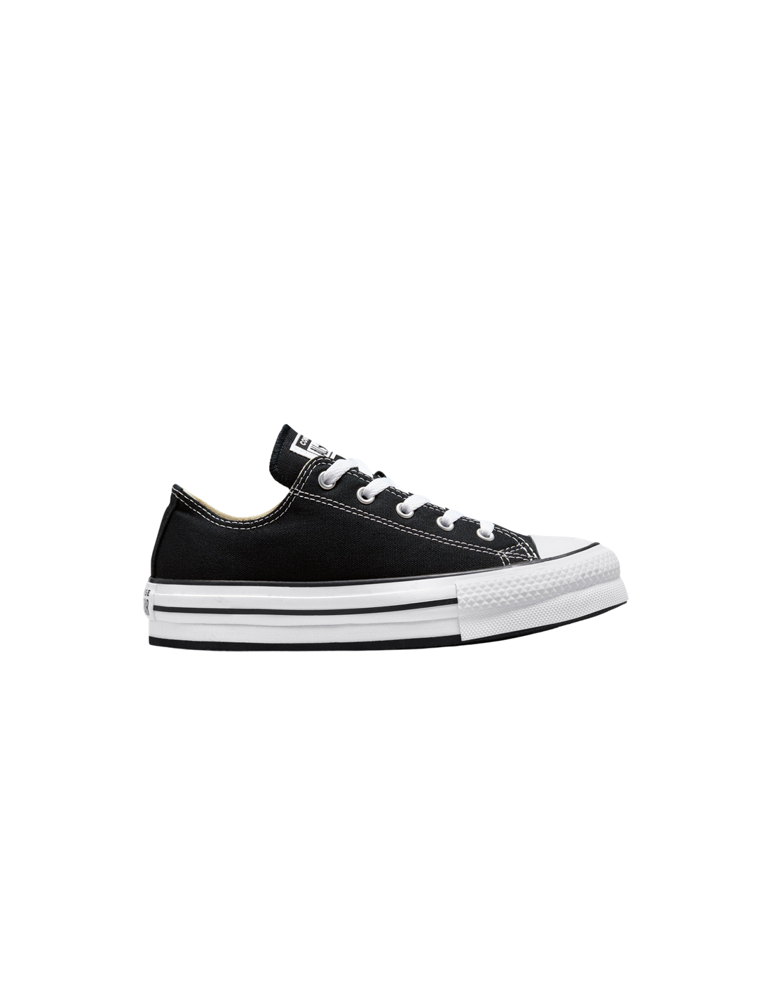 converse sneakers compensées femme eva lift ox femme noir