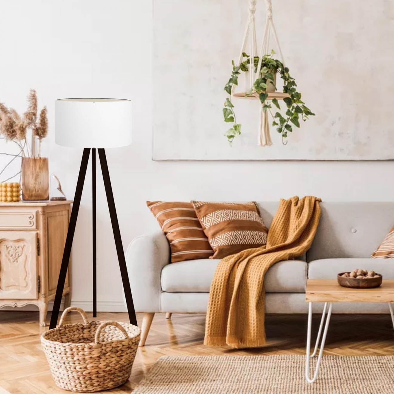 Sheen Lampadaire Ayd blanc - H.140 cm