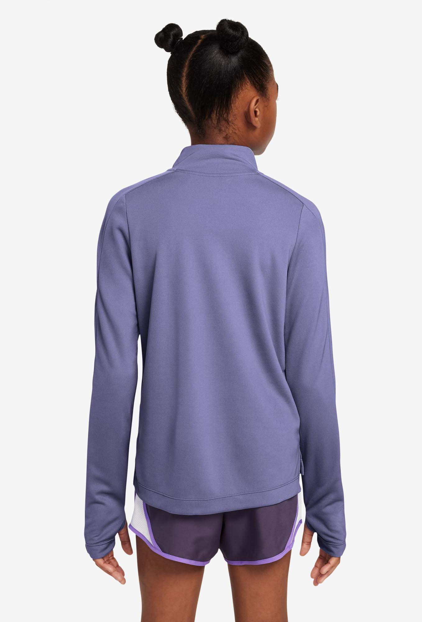 Dri-FIT Long Sleeve Half Zip Jente 527/Dusty Amethyst/White
