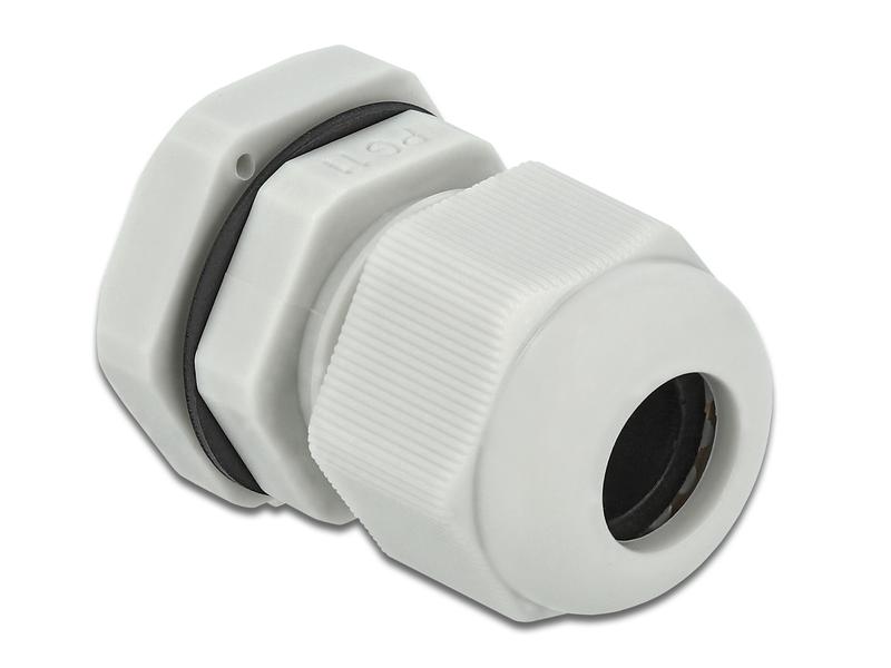 Delock Kabelverschraubung PG11, 22 mm 10 Stück, grau Delock Kabelverschraubung PG11 10 Stück grau