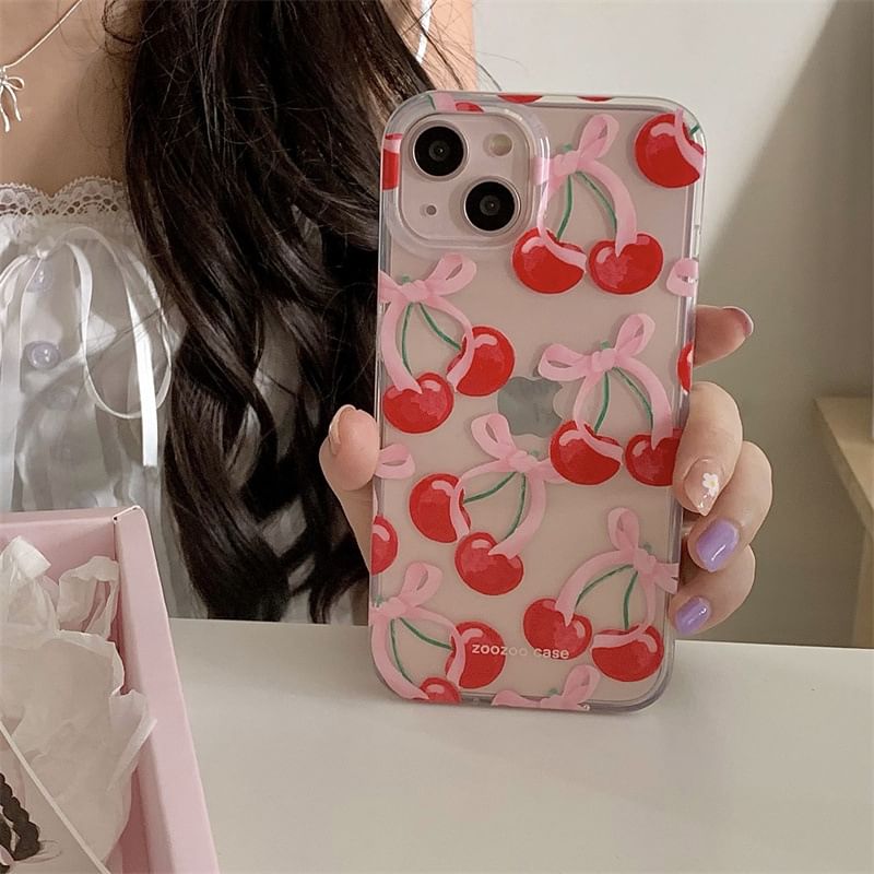 Elliure - Cherry Phone Case - iPhone 16 Pro Max / 16 Pro / 16 Plus / 16 / 15 Pro Max / 15 Pro / 15 Plus / 15 / 14 Pro Max / 14 Pro / 14 Plus / 14 / 13 Pro Max / 13 Pro / 13 / 13 Mini