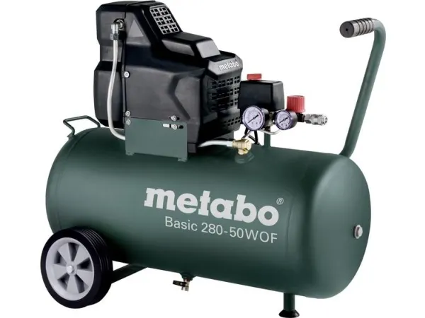 Metabo BASIC 280-50 W OF - Luftkompressor - 1.7 kW - oliefri - 140 l/min - 50 liter